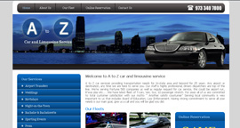 Pixel Design Portfolio, A to Z Car and Limousine Service