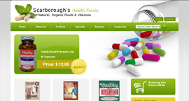 Pixel Design Portfolio, Scarborough's Health Foods